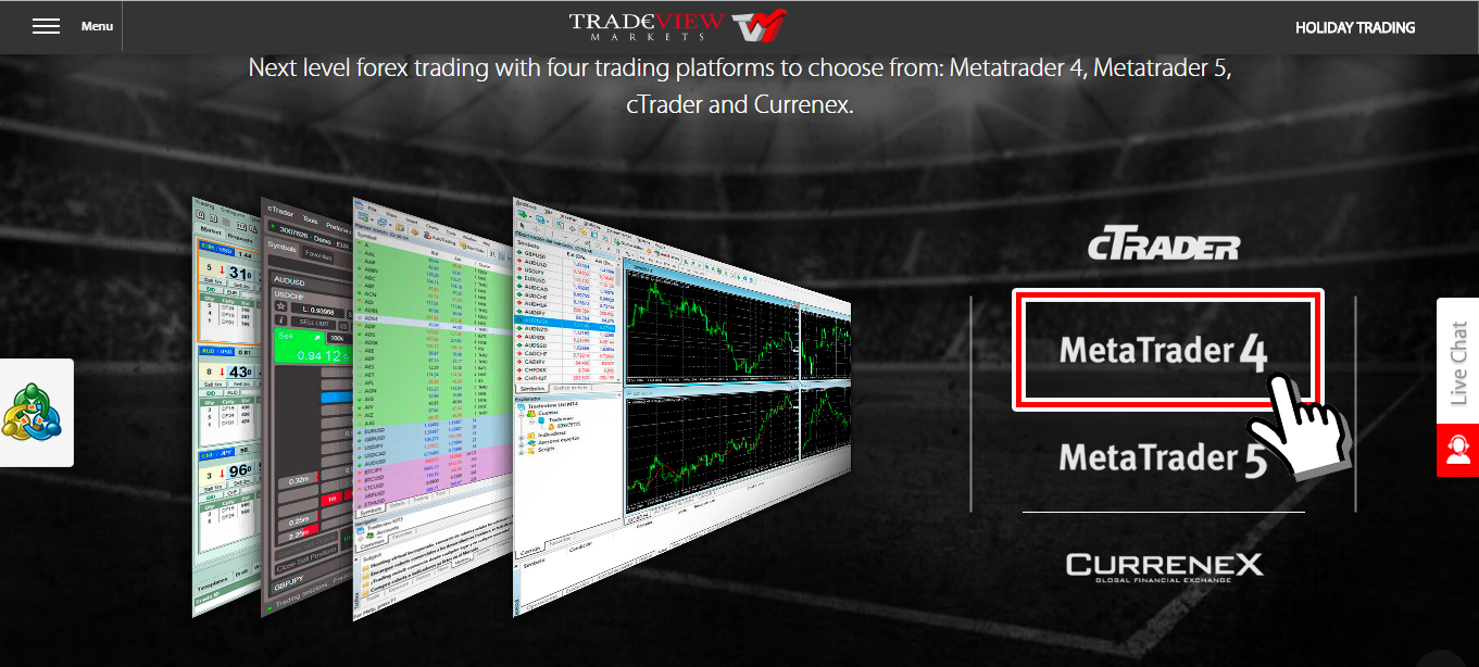 cách mở tài khoản demo Tradeview